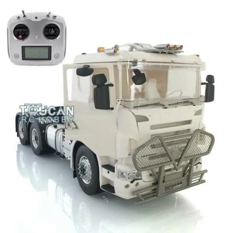 

1/14 LESU RC Tractor Truck 6*6 Metal Chassis Radio Warning Light for Hercules Cab Scania THZH1025-SMT4