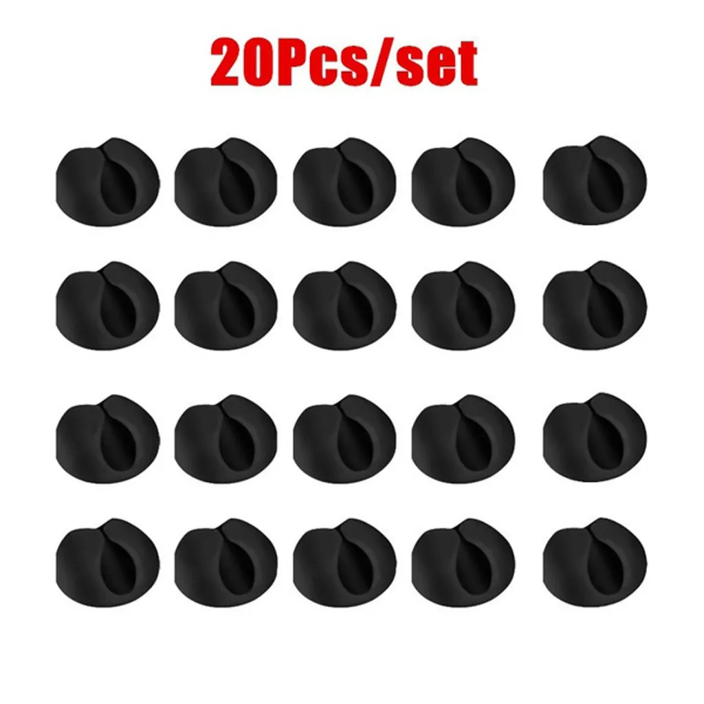 Зажимы для кабелей 20 шт./компл. органайзер настольное устройство хранения