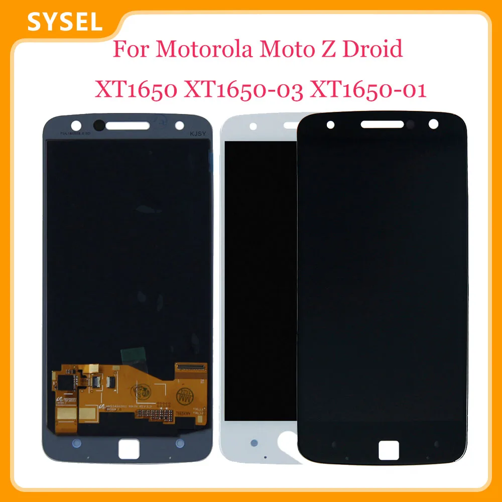 5 дюймов для Motorola Moto Z Droid XT1650 Lcd T1650-01 XT1650-03 ЖК-дисплей экран дигитайзер Сенсорная