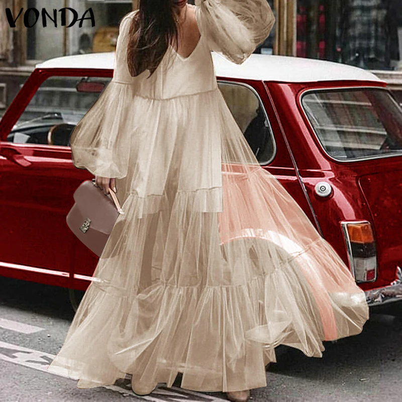 Повседневные свободные платья женские ботинки размера плюс VONDA жира мм большие