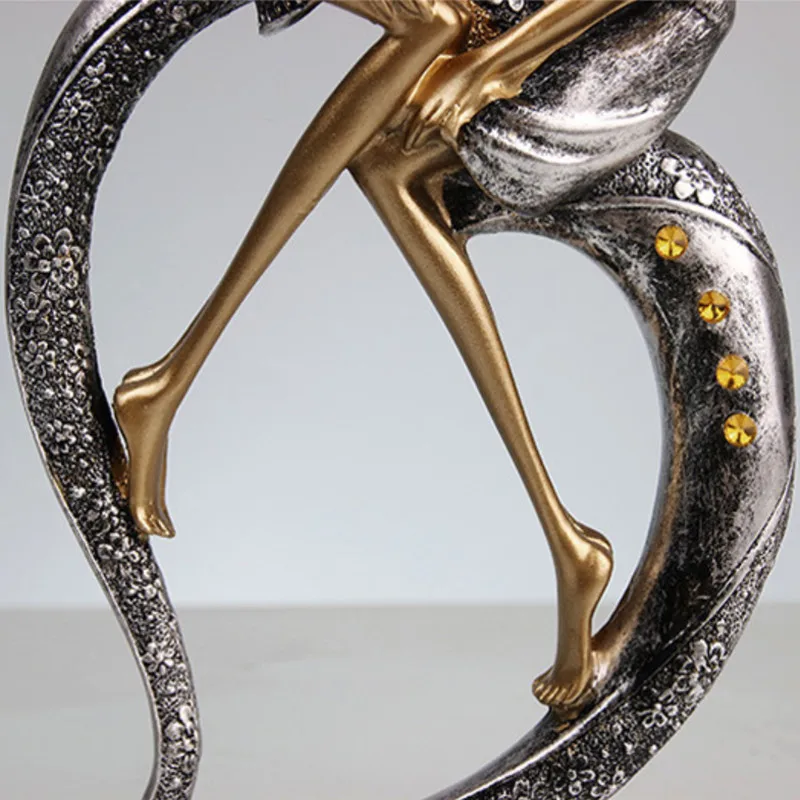 Статуэтка в европейском стиле для пары поцелуев статуэтка влюбленных ручной