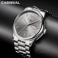 carnival brand automatic business watch man luxury waterproof fashion calendar mechanical military wristwatch relogio masculino
