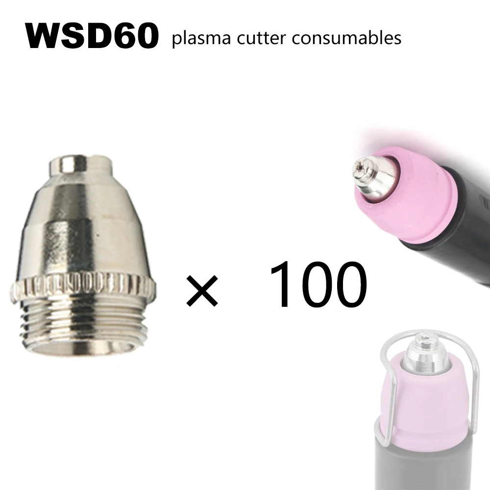 SG55 AG60 100Pcs Consumables KIT TIPS for Plasma Cutter Welder Torch