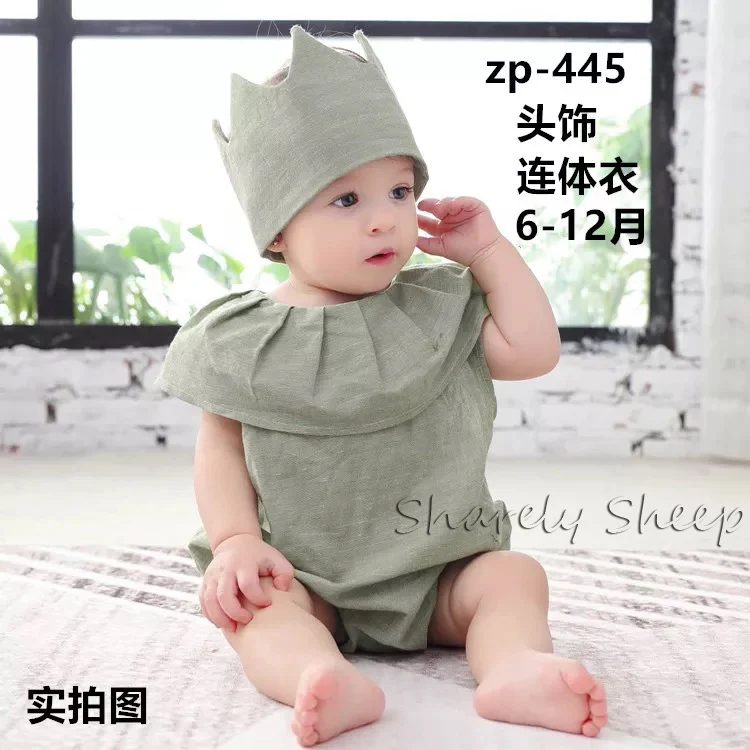 Baby Boy Girl Photo Shoot Hat+Pant Sets Clothes Infant Photography Cartoon Costume Birthday Party Wear Kids Photo Props