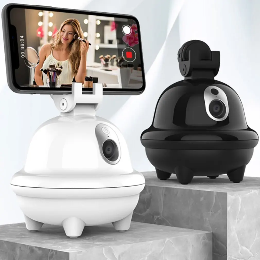

360 Degree Rotating Intelligent Camera PTZ Mobile Phone Short Video Photo Rotating PTZ Stand Desktop Pan/tilt