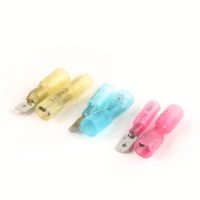 mddfdd heat shrink spade connectors insulated butt wire connector electrical cable quick disconnect wire terminals kit