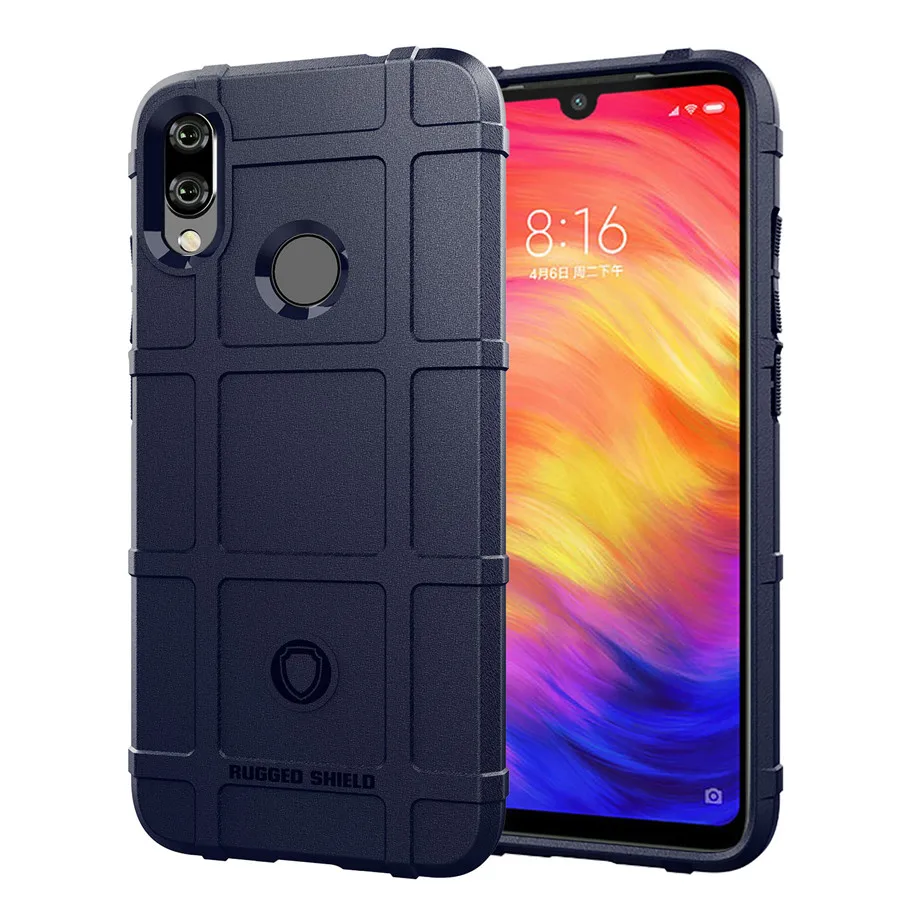Чехол для Redmi Note 7 Pro на открытом воздухе высокотехнологичная подушка безопасности защитный чехол противоударное покрытие для Redmi Note 7 6 Pro для Redmi 7 6 7A 6A чехол - Цвет: Navy blue