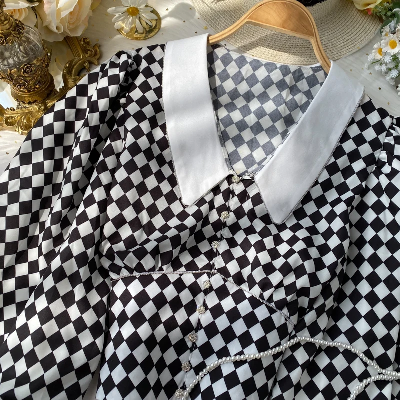 Элегантные внешние кнопки женская рубашка Весна Осень Женские однотонные