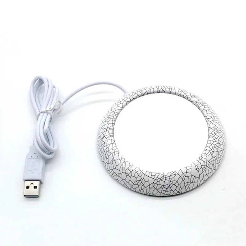 2 Mrosaa 5V usb-нагреватель, Дерево Зерно тепловой нагреватель для молоко чай кофе кружка горячие напитки стакан коврик, кухонные инструменты тепловой er Coast er - Цвет: 2