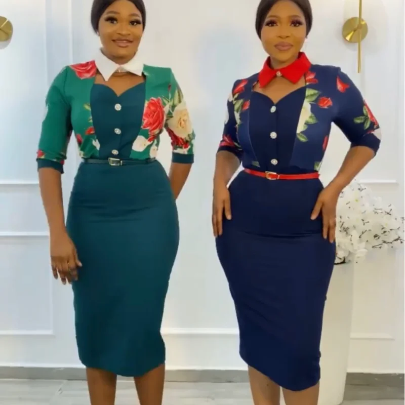 Африканские платья для женщин Лето 2021 африканские женские с принтом из