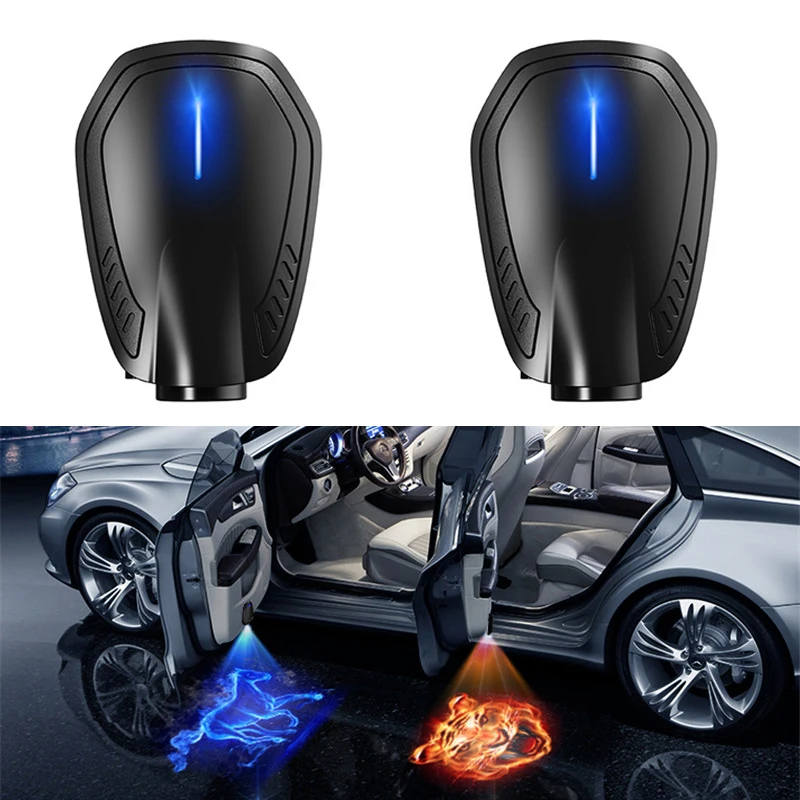 2 шт. Универсальный подсветка двери автомобиля с логотипом Добро пожаловать