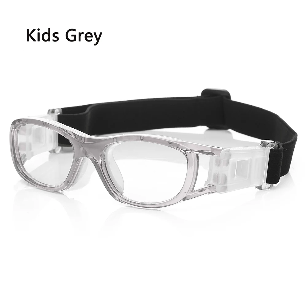 Kid Grey Профессиональные детские баскетбольные очки защитные очки детские футбольные очки Защита спортивной безопасности очки - Цвет: Kid Grey