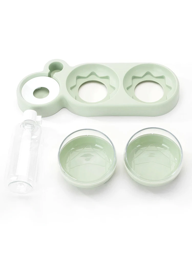 

Pet Cat Bowl Automatic Feeder Dog Cat Food Bowl With Water Fountain Double Bowl Drinking Raised Stand Dish Bowls For Cats