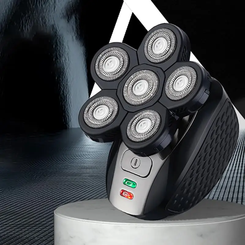 

5 In 1 Multi-Function Electric Shaver Razor Rechargeable Men's 6D Floating Heads Bald Head Shaver Beard Nose Ear Hair Trimmer