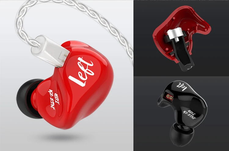 KZ ZS3E HiFi динамические наушники в ухо стерео спортивные наушники с шумоподавлением без микрофона съемный кабель гарнитура