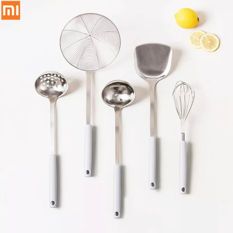 Кухонная утварь Xiaomi Jody из нержавеющей стали лопатка ложка для супа дуршлаг с