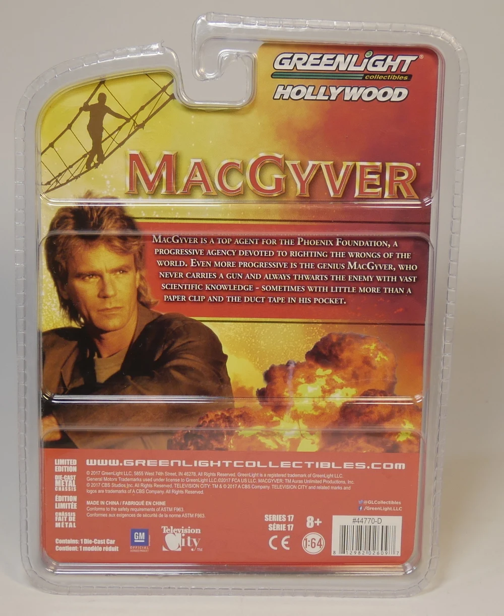 Зеленый свет 1: 64 MacGyver 1987 Pontiac Firebird Diecast модель| |
