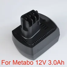 12V 3.0Ah металл-гидридных или никель Перезаряжаемые Батарея для Metabo электродрель отвертка BZ12SP BS12SP BSZ12 SSP12