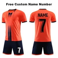 male jerseys football 2020 new boys short sleeve soccer kit uniforms men futbol survetement suits soccer clothing free custom
