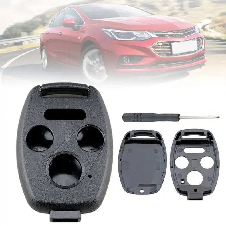 3+1 Buttons Replacement Car Remote Key Shell Case with Screwdriver No Chip Fit for Honda Accord Civic Ex | Автомобили и мотоциклы