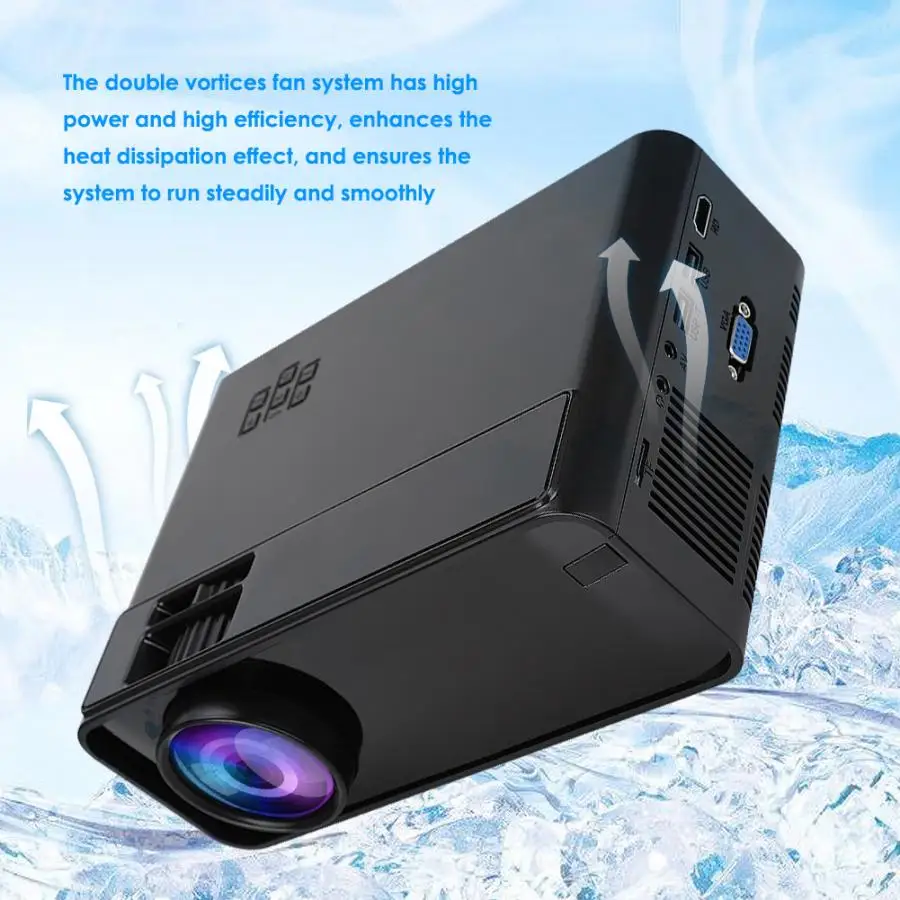 W13 Портативный 4K WiFi Bluetooth светодиодный проектор (720p для версии Android) черный 110 240 в