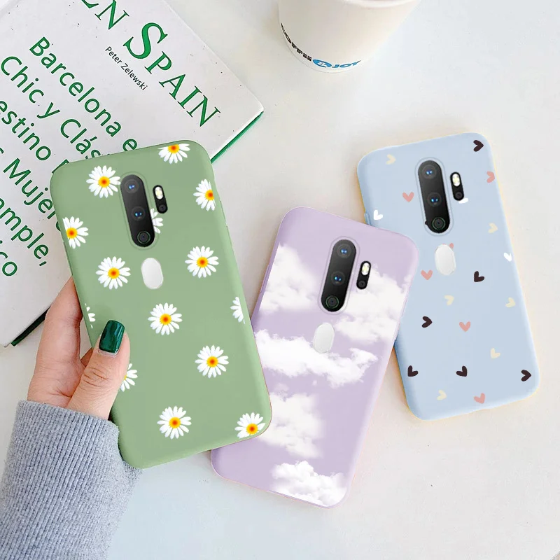 

For oppo A5 A9 Case 2020 Butterfly Silicone Phone Cover For OPPO A 5 9 Cloud Bumper for oppoA5 A9 Flower Fundas Coque Shell