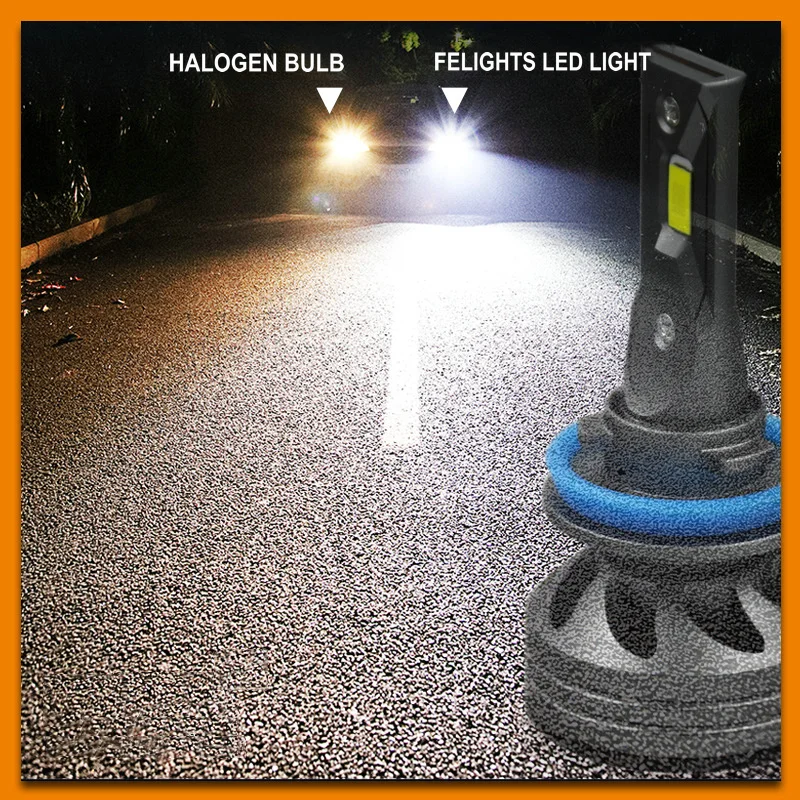 

2Pcs Car Lights H7 12000LM LED Lamp Auto Headlight Bulb H4 H1 H3 H8 H9 H11 9005 9006 HB3 HB4 9004 9007 Turbo LED Bulbs 12V 24V