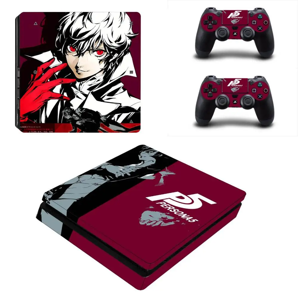 Persona 5 PS4 тонкие наклейки PS 4 Play станция виниловые на кожу для playstation тонкая консоль