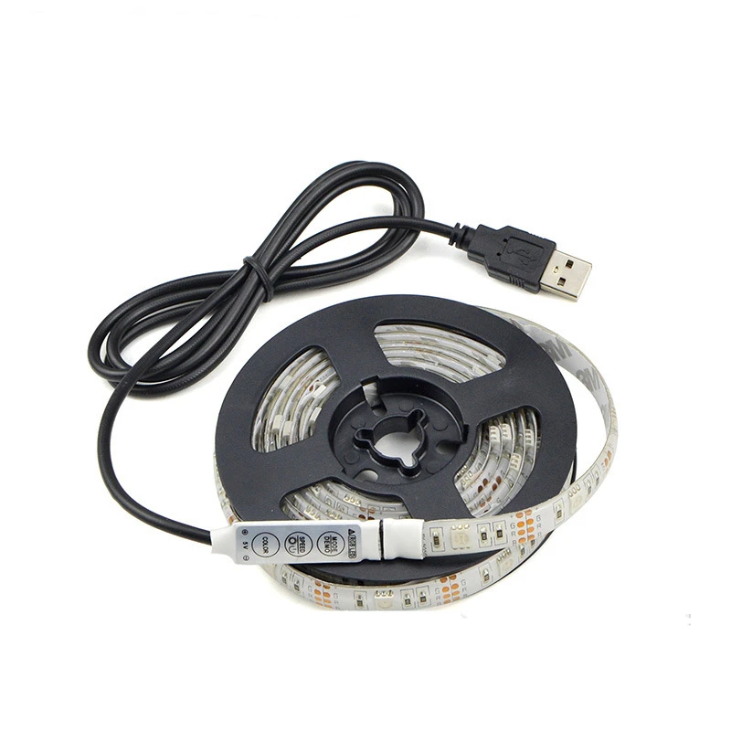 Горячая USB Светодиодная лента 5050SMD DC5V гибкий светодиодный водонепроницаемый фонарь с 15 м HD tv настольный компьютерный экран подсветка поляризованный свет