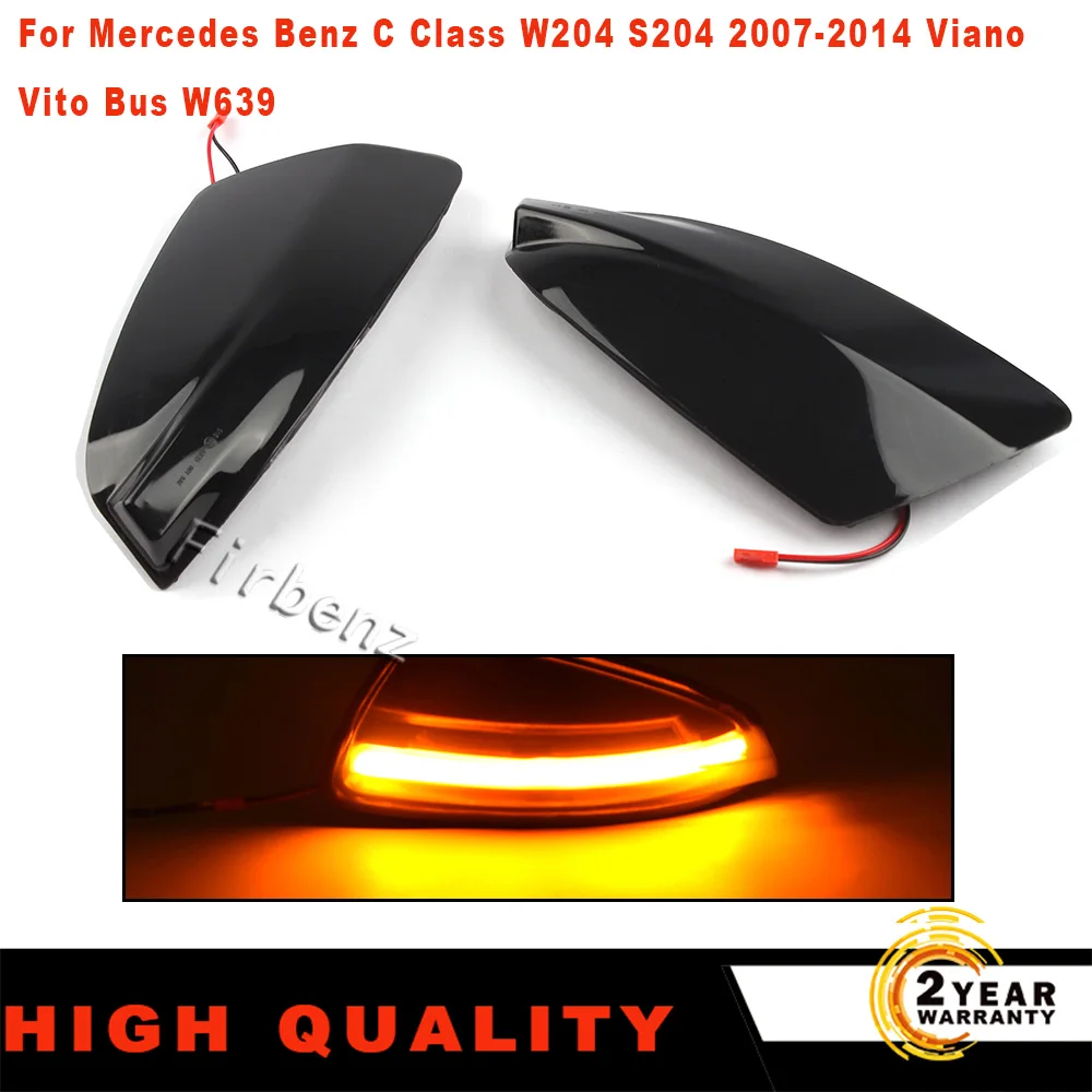 

Светодиодный динамический боковой зеркальный индикатор, последовасветильник для Benz класса C W204 S204 07-14 Viano Vito Bus W639 W164 ML300 350