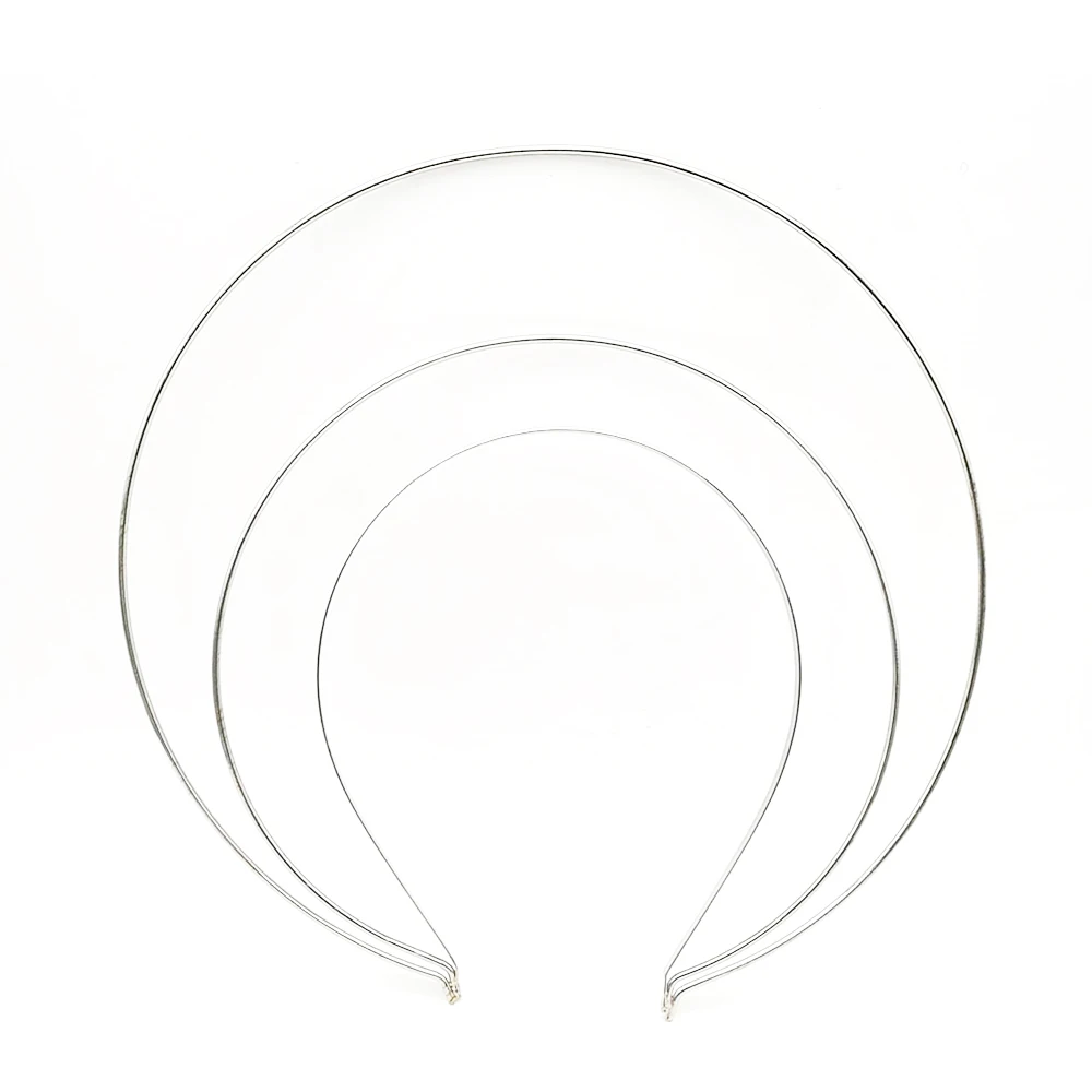 

1pc Three-layer Big Headband Gold/Silver Color Headband Base For Diy Bridal Crown Headwear Making Head Jewelry Accessories