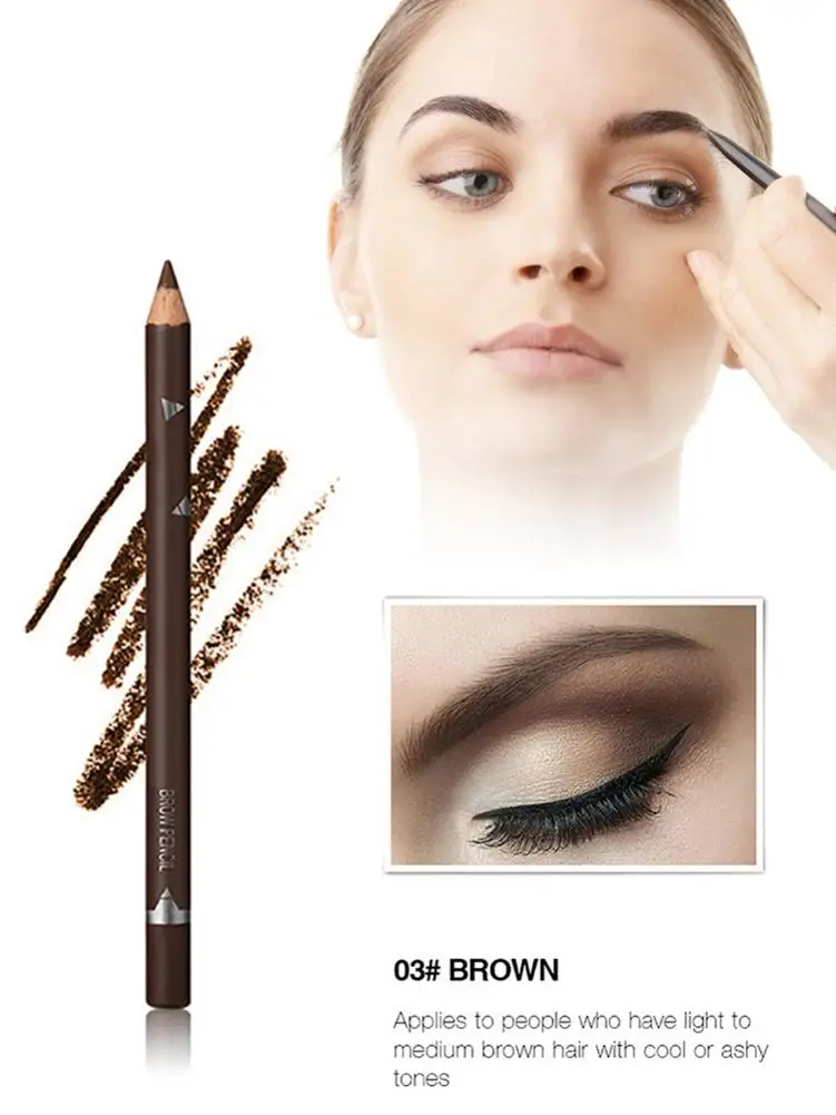 

1pcs Waterproof Natural Eyebrow Pen Sweat-resistant Eyebrow Pencil Makeup Beauty Tools No Fading Lasting Eye Makeup 3 Colors