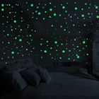 127 шт.компл. 3D пузырь в форме звезды, которая светится в горошек стены Стикеры детская комната Спальня наклейка для домашнего декора светится в темноте DIY Стикеры s