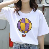 women t shirt harajuku short sleeve funny thin t shirt colorful balloons printed top tees female clothessummer fashion
