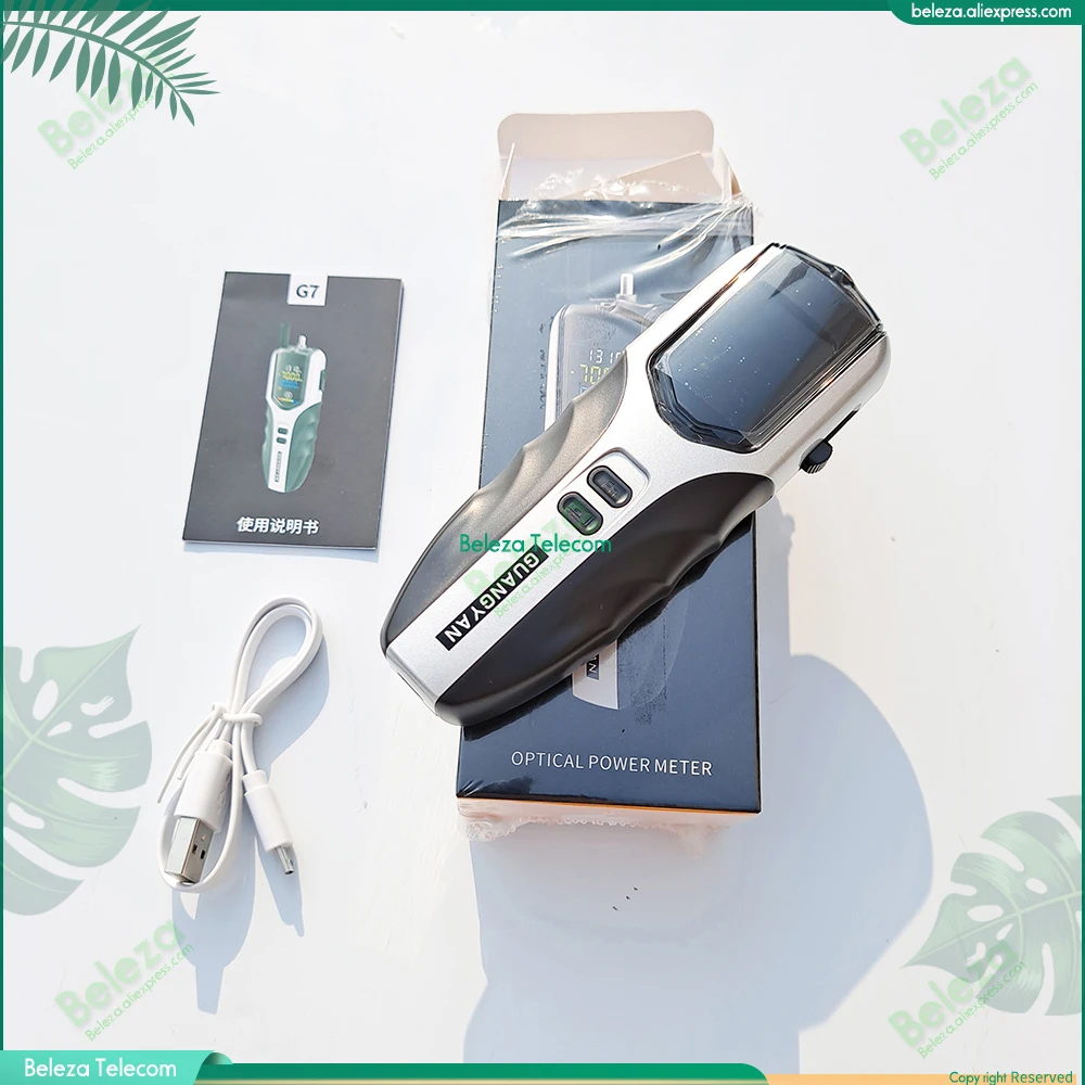 

NEW High precision OPM Rechargeable battery optical power meter G7 Color LCD Screen fiber optic power meter with flash light