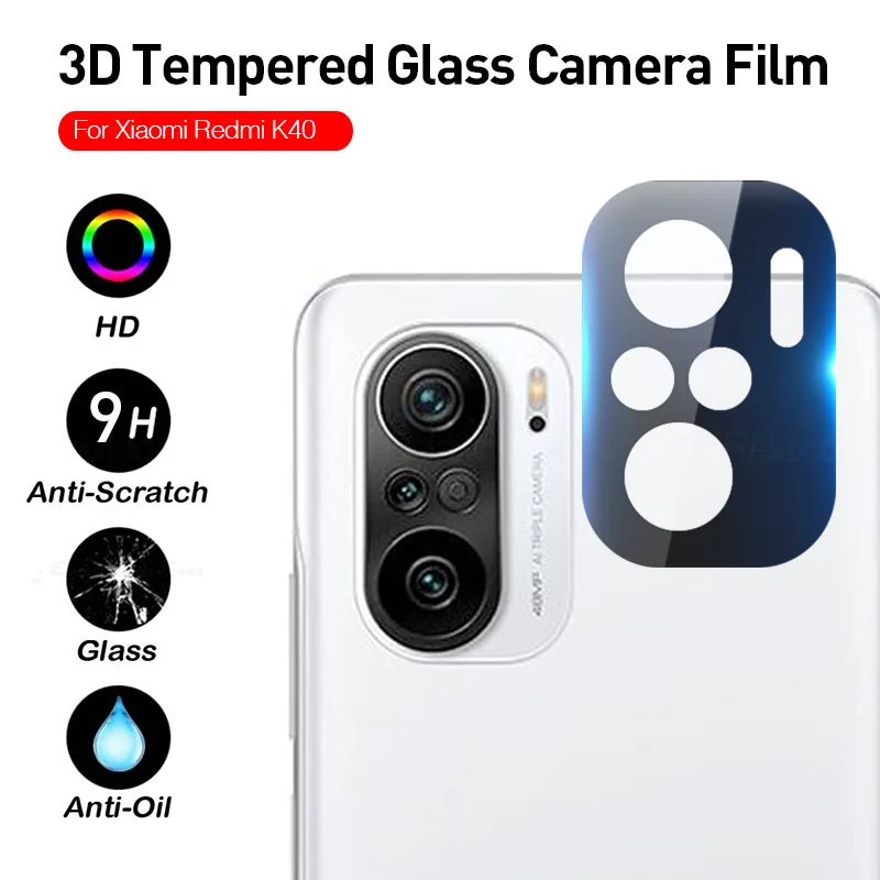 3D Full Coverage Phone Camera Lens Tempered Protective Glass Case For Xiaomi Redmi K40 Readmi K 40 6.67