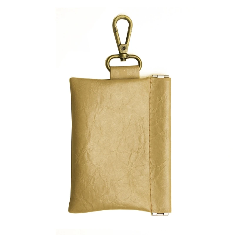 

Portable PU Leather Coin Card Key Ring Wallet Pouch Mini Purse Change Bag New 2021