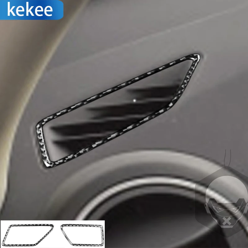 

For Mazda 3 Axela 2010 2011 2012 2013 Carbon Fiber Dashboard Air Vent Frame Sticker Trim Interior Air Outlet Car Accessories