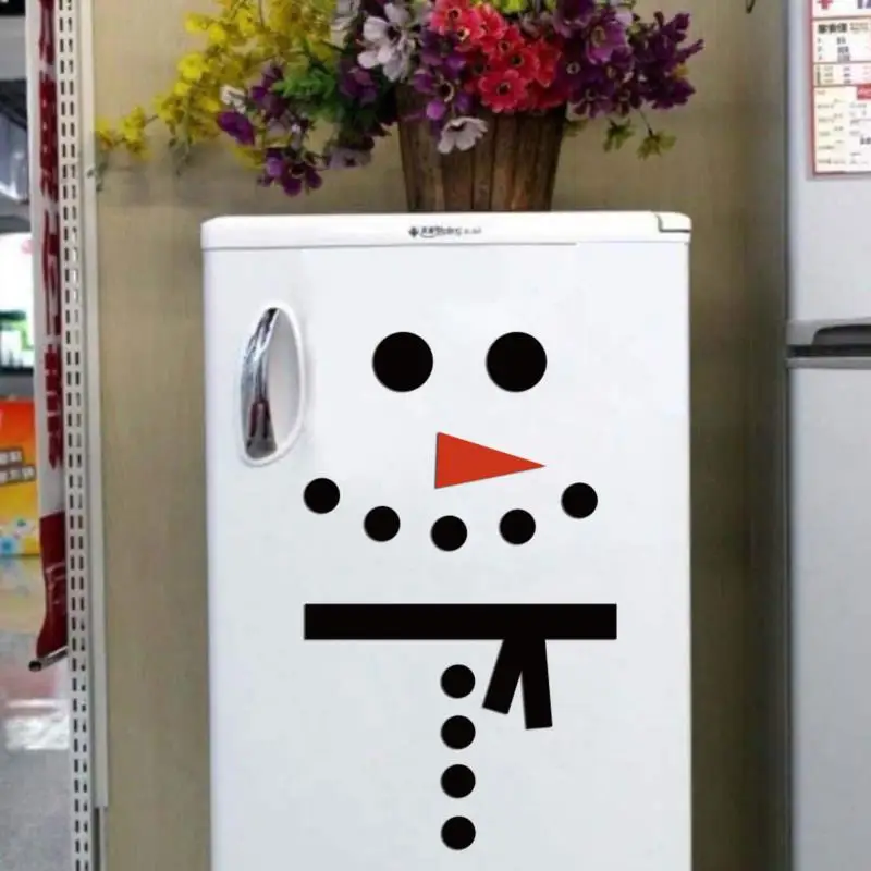 

DIY Christmas Snowman Outdoor Garage Fridge Door Decorations For Home ChristmasNew Year Holiday Outdoor Fridge Wall Home Decor