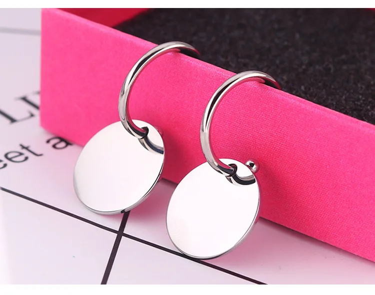Fashion Women Punk Hoop Pendientes Color Rose Gold Black Stainless Steel Wire Round Circle Huggie Earrings Brincos Jewelry | Украшения и