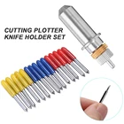 Держатель лезвия из вольфрамовой стали высокого качества, 15 шт.компл., 304560 градусов, виниловый резак для режущего плоттера Roland