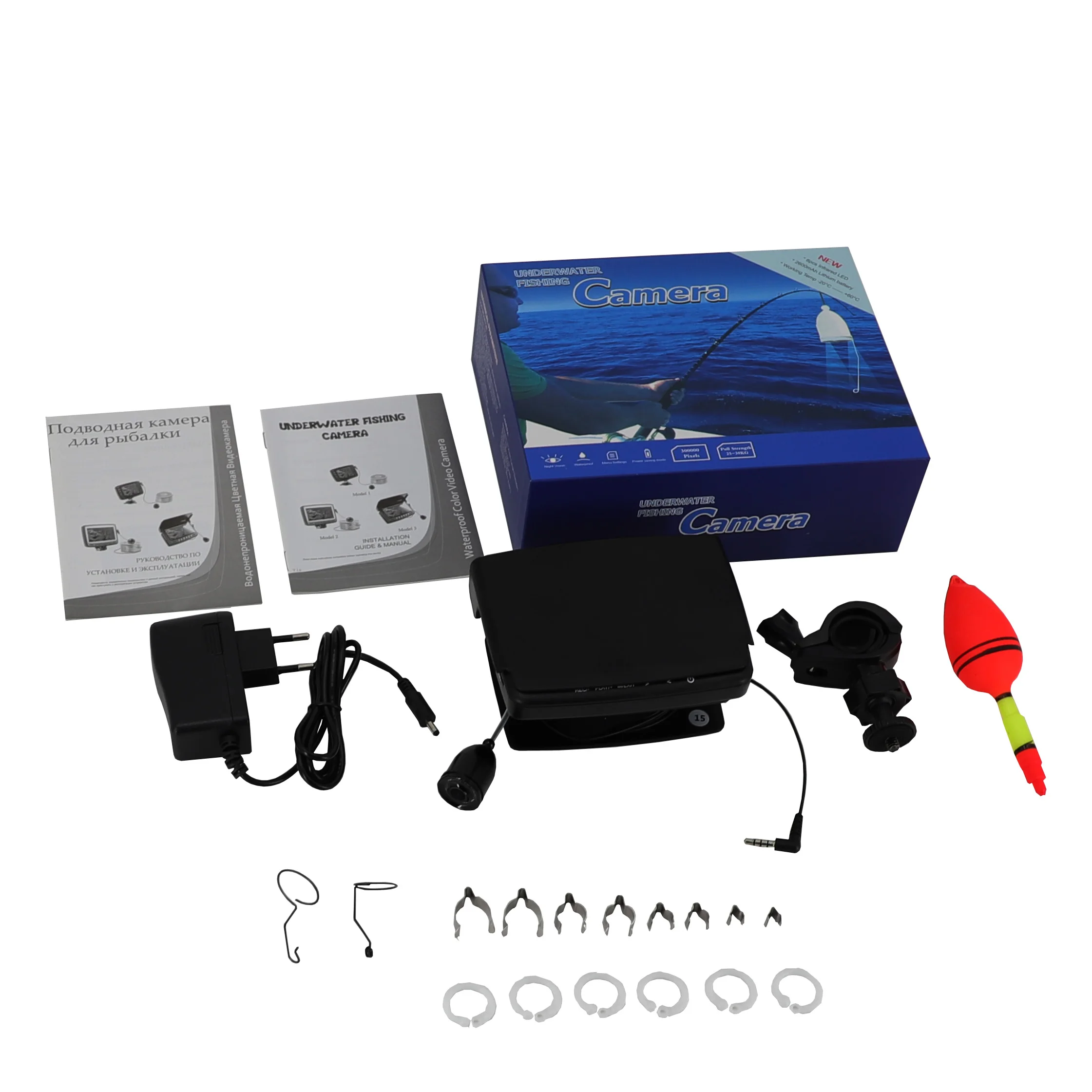 Продажа Цветной рыболокатор Ihch, HD подводная камера 1000Tvl для подледной рыбалки, кабель 15 м/20 м, класс водонепроницаемости IP68, 4,3