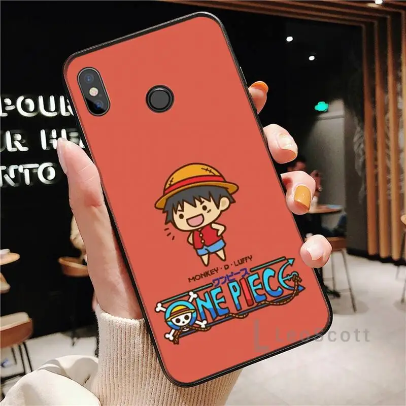 

Cartoon One Piece Luffy Phone Case For Xiaomi Redmi note 4 4X 8T 9 9s 10 K20 K30 cc9 9t pro lite max