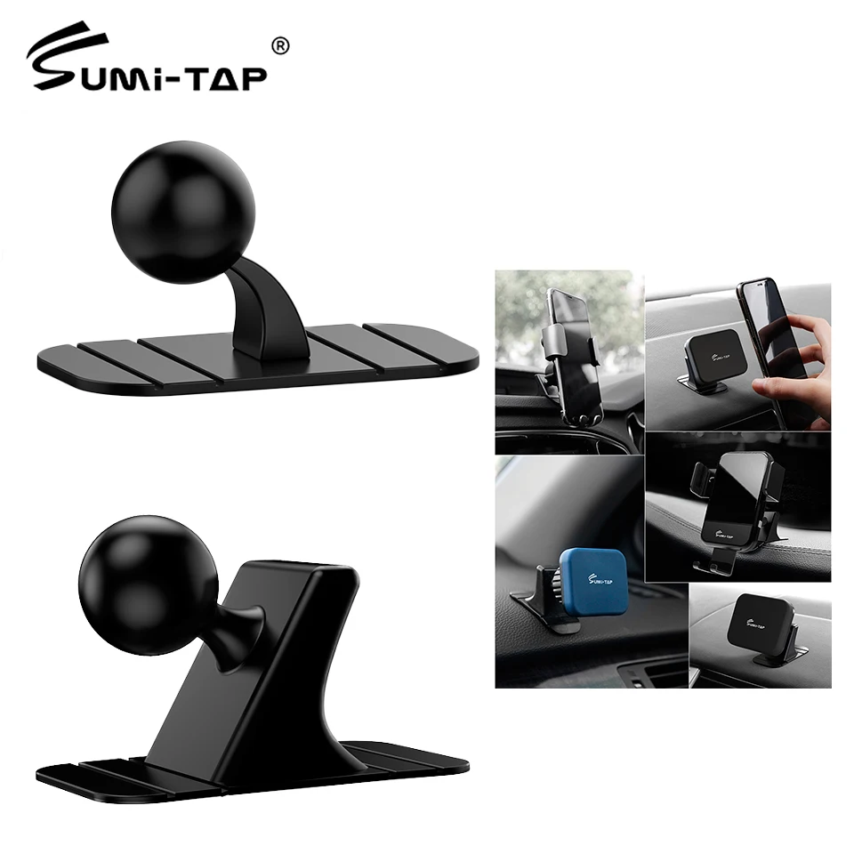 

Sumitap Car Holder 17mm Ball Head Universal Dashboard Suction Base Car Phone Holders Magnet Support Gravity Bracket Mobile Stand