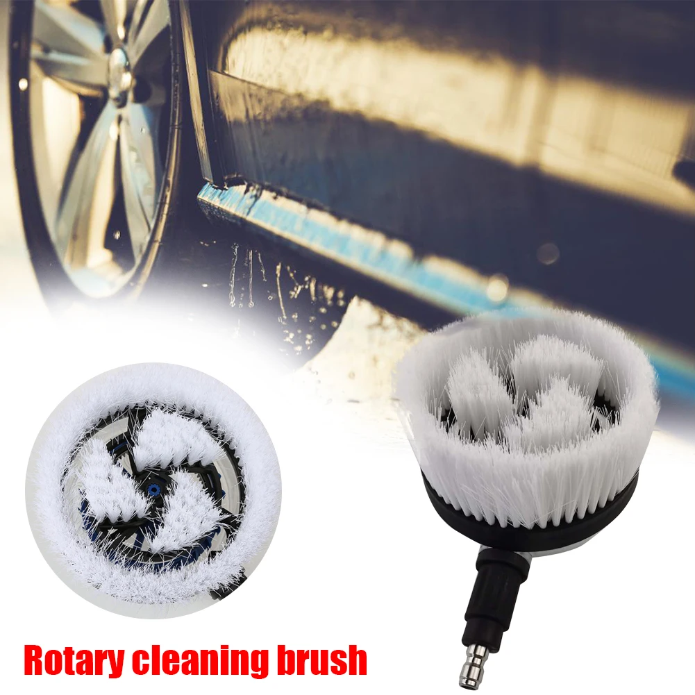 

Pressure Washer Rotating Brush with 1/4 inch Quick Connector Male for Car Wash Rotating Cleanning Tool Window Brush