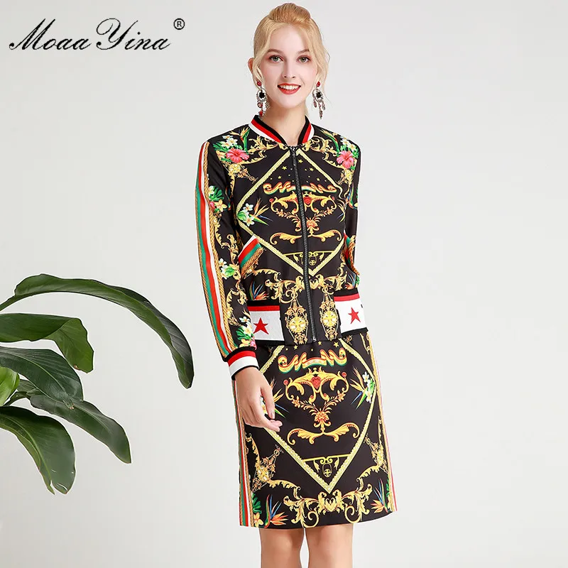 MoaaYina/модный дизайнерский комплект сезон весна-зима женские Теплые Топы на молнии