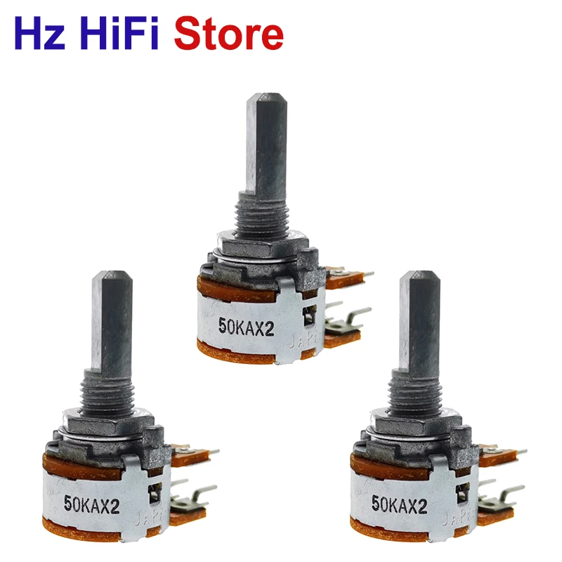 

3PCS Japan ALPS RK163 50KAX2 audio amplifier amp volume Dual-unit Rotary Potentiometers 16-type DIP6 50K