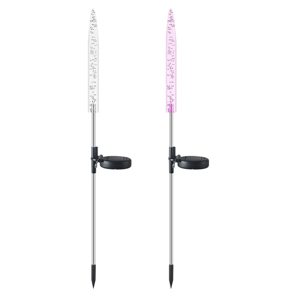 2 шт. RGB светодиодный светильник на солнечной батарее с изменяющимся цветом