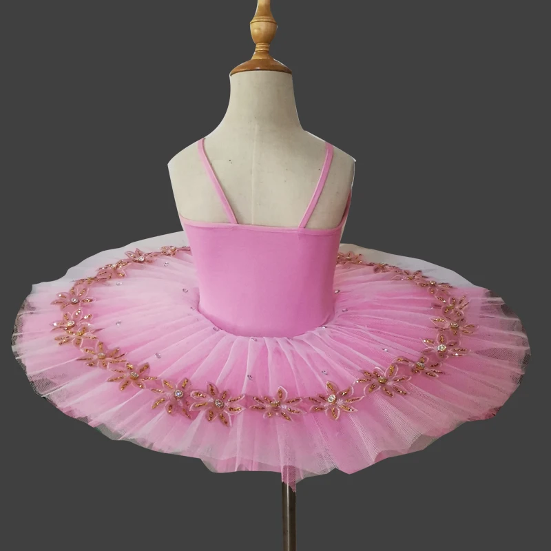 

Pink children's ballet skirt cygnet dance gauze skirt Swan Lake professional Ballet Tutu Skirt performance fluffy skirt