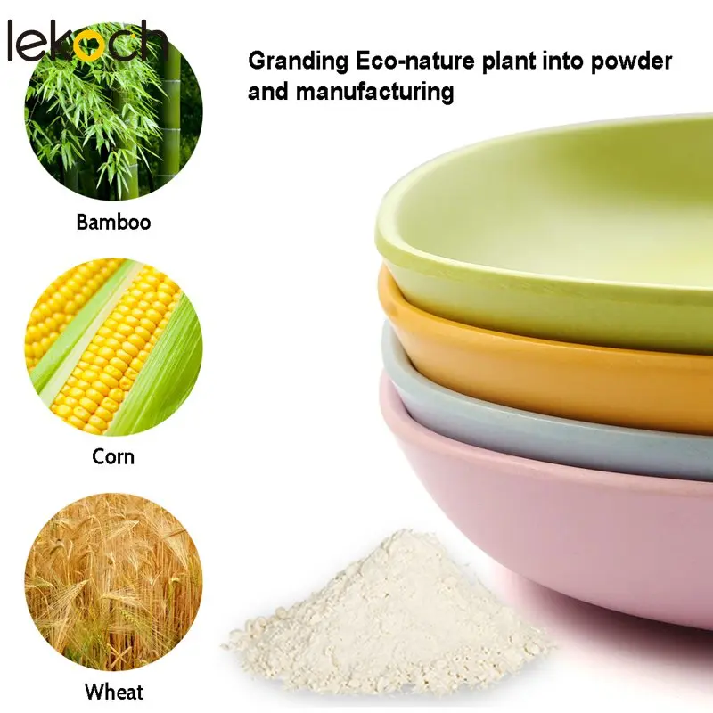 LEKOCH бамбуковая красочная детская посуда набор посуды блюда экологически чистые